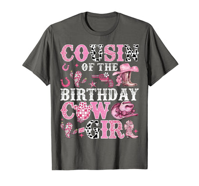 Birthday Girl Cowgirl Family Matching Cousin of the Birthday T-Shirt