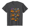 Halloween Tees for Women Men Kids Construction Trucks Excavator Spooky Halloween Toddler Kids T-Shirt - Dark Heather Grey