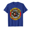 My Rabbit Hole Has a Conspiracy Humor Design T-Shirt in Royal Blue