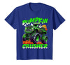 Pumpkin Crusher Kids Tees Pumpkin Crusher Monster Truck Ghosts Halloween for Boys T-Shirt - Royal Blue