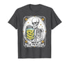 Tarot Card Skeleton Halloween Ades.shirt The Pickles Tarot Card Skeleton Canning Season Gardener T-Shirt - Dark Heather Grey