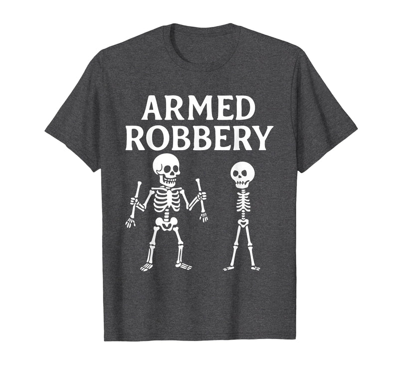 Armed Bones Joke Joke Apparel Men Women sarcastic Funny Skeleton Pun Armed Bones Joke Halloween Humor Costume T-Shirt - Dark