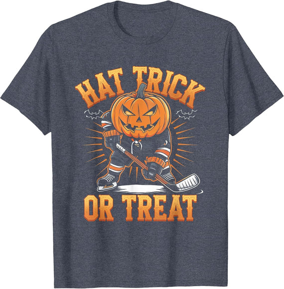 Pumpkin Head T-Shirt - Heather Blue