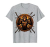 Mademark Monkey Breaking Chain Sobriety Freedom Graphic T-Shirt - Men - Heather Grey