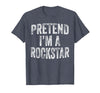 Funny Halloween Party Matching Family Costumes Tee Pretend I'm A Rockstar Costume Family Halloween Rock Star T-Shirt -