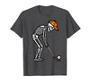 Halloween Tees for Women Men Kids Skeleton Golf Halloween Golfer Costume Dad Mens Boys Kids T-Shirt - Dark Heather Grey