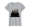 Mademark Vintage Halloween Potion Bottles Dusty Shelf T-Shirt - Heather Grey