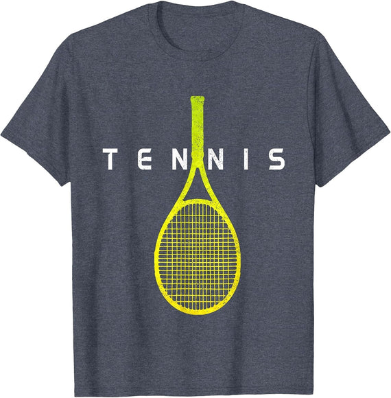 Tennis Player Sports T-Shirt - Heather Blue