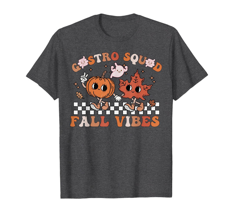 Gastro Squad Halloween Fall Endoscopy Nurse Gastro Squad Halloween Fall Vibes Gastro Crew Endoscopy T-Shirt - Dark Heather