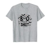 Mademark Halloween Humorous Boo Sheet Ghost Face Pun T-Shirt - Heather Grey