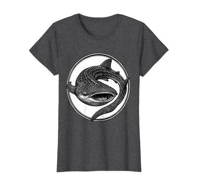 Whale Shark Swirling Tattoo Art Design T-Shirt