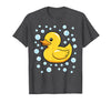 InGENIUS Duck Lover Shirts & Gifts Rubber Duck Bubbles Cute Duckie Duckling Costume Halloween T-Shirt - Dark Heather Grey