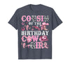 Birthday Girl CowGirl Family Matching Cousin of The Birthday Cow-Girl Rodeo Cow Girl Birthday T-Shirt - Heather Blue