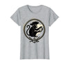 Mademark Pirate Monkey with Stolen Pocket Watch Design T-Shirt - Women - Heather Grey