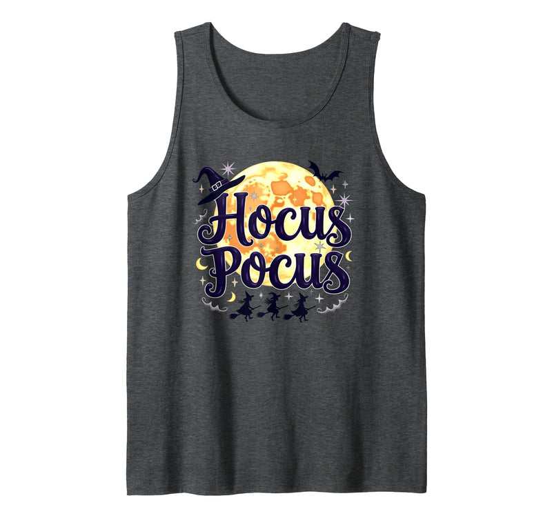 Mademark Hocus Pocus: Witchy Halloween Moon Magic for Fans Tank Top - Dark Heather Grey