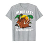 Disney Lion King Lazy Pumbaa Graphic T-Shirt T-Shirt - Heather Grey