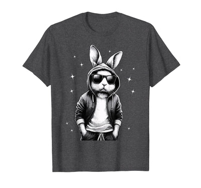 Cool Bunny in Sunglasses and Hoodie T-Shirt