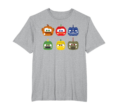 Disney Pixar Disney and Pixar's Cars Halloween Pumpkin Grid T-Shirt