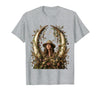 Mademark Safari Explorer Elephant Tusk Skull Framed Art T-Shirt - Men - Heather Grey