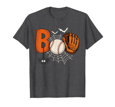 Boo Baseball Halloween Tee Funny Boo Baseball Halloween Sports Men Boys Kids Toddler T-Shirt