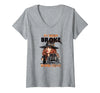 My Broom Broke So Now I Drive Tshirt Women's My Broom Broke So Now I Drive V-Neck T-Shirt - Heather Grey