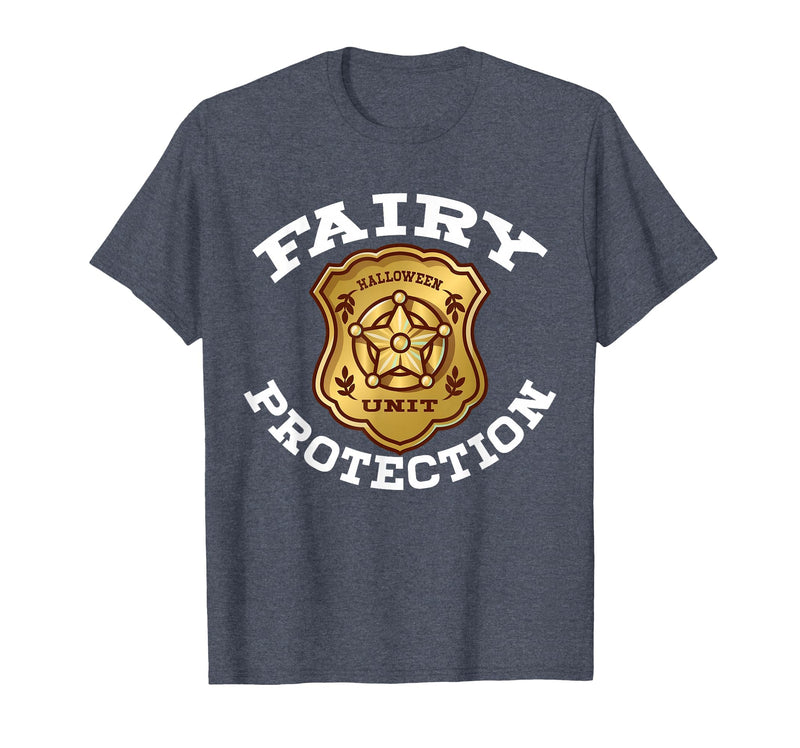 Halloween Fairy Security Costume RTees Halloween Adult Costume Fairy Protection T-Shirt - Heather Blue