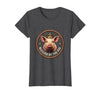 Mademark Blessed by the Pig Funny Farm Animal Design T-Shirt - Dark Heather Grey