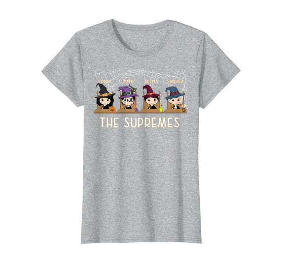 RBG Supremes Court cute gift THE SUPREMES Halloween Cute Woman Supreme Court Justices RBG T-Shirt - Heather Grey