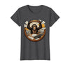 Mademark Monkey Office Chaos Funny Adult Humor Graphic T-Shirt - Women - Dark Heather Grey