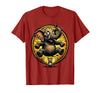 Mademark Elephant Scared by Tiny Mouse Funny Animal Design T-Shirt - Men - Cranberry Red