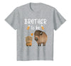 Cute Animal Buffalo Baby Shower For Brother To Be Brother to Be Buffalo Baby Shower Bison for Boy Or Girl T-Shirt - Heather