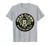 Mademark Head Clown Reporting For Duty Circus Monkey Design T-Shirt - Men - Heather Grey