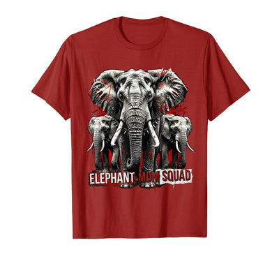 Mademark Elephant Mom Squad Cute Wildlife Design T-Shirt - Men
