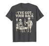 Halloween Costume For Doctor I've Got Your Back I've Got Your Back Halloween Skeleton Doctor Costume T-Shirt - Dark Heather