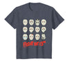 Friday The 13th Halloween Design Masks T-Shirt - Heather Blue