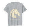 Mademark Horses Over Everything Equestrian Women Design T-Shirt - Men - Heather Grey