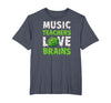 Scary Funny Halloween Party Decor and Supply Ideas Music Teachers Love Brains Funny Cute Teaching Halloween T-Shirt -