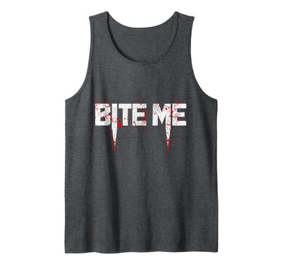 Bite Me Vampire - Easy Halloween Costumes Vampire Bite Me Last Minute Easy Halloween Costume Tank Top