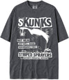 BABATEES U.S.A. MAX-Heavyweight Punk Rock Animals Shaka Wear Oversized 7.5oz Cotton Tshirt - Skunks