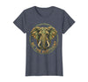 Mademark Be the Elephant Strength and Wisdom Design T-Shirt - Women - Heather Blue