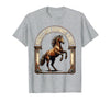 Mademark Horses Over Highways Always Equestrian Design T-Shirt - Men - Heather Grey