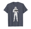 Star Wars Halloween Stormtrooper Mummy Wraps T-Shirt - Heather Blue