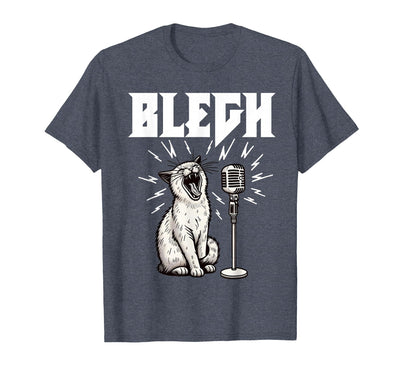 Metalcore Music Djent Beatdown Hardcore Designs Deathcore Blegh Cat Bleh Funny Metalcore Music Breakdown T-Shirt