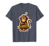 Mademark Sober Monkey Wild Life Sobriety Design T-Shirt - Men - Heather Blue