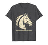 Mademark Horses Over Everything Equestrian Women Design T-Shirt - Men - Dark Heather Grey