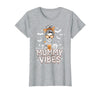 Mummy Vibes Halloween Coffee Funny Skeleton Tee Mummy Vibes Halloween Coffee Funny Skeleton Mother Mom T-Shirt - Heather Grey