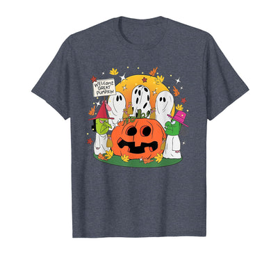 Funny Halloween gift tee Welcome Great Pumpkin Boo Witch Pumpkin Halloween T-Shirt