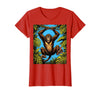 Mademark Monkey Hanging From Jungle Vine Graphic T-Shirt - Women - Red