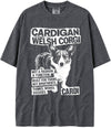 BABATEES U.S.A. MAX-Heavyweight Punk Rock Animals Shaka Wear Oversized 7.5oz Cotton Tshirt - Cardigan Welsh Corgi