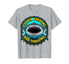 Mademark Whale Shark Filter Feeding and Thriving Design T-Shirt - Heather Grey